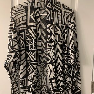 Forever 21 Black and White Cardigan
